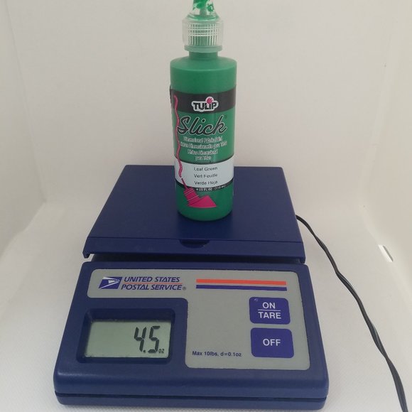 Tulip Dimensional Fabric Paint 4 oz SLICK 3 Pack Yellow, Leaf Green & Pink - Picture 4 of 11